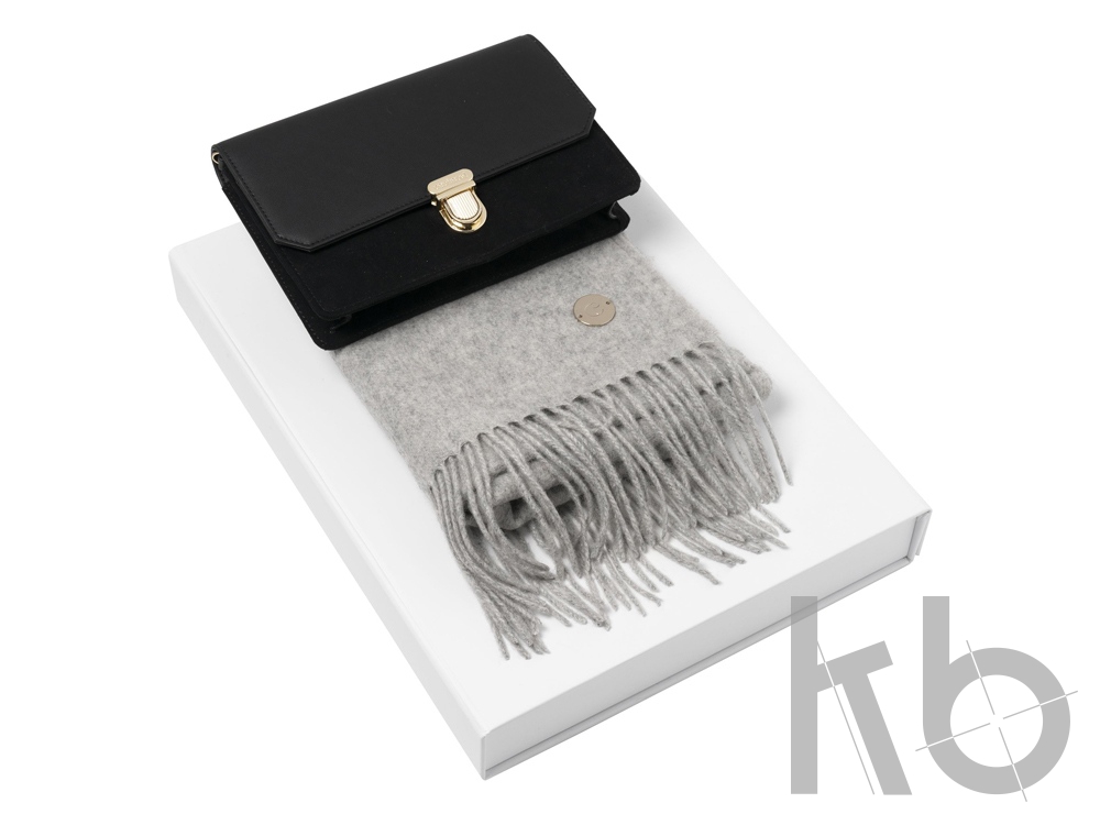 Подарочный набор: дамский клатч, шарф