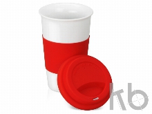 Кружка «Нью-Йорк»  с силиконовой крышкой и манжетой