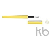 Ручка металлическая роллер «Brush R GUM» soft-touch с зеркальной гравировкой