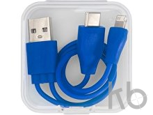 Двусторонний кабель для зарядки Ario «3-в-1» в тканевой оплетке