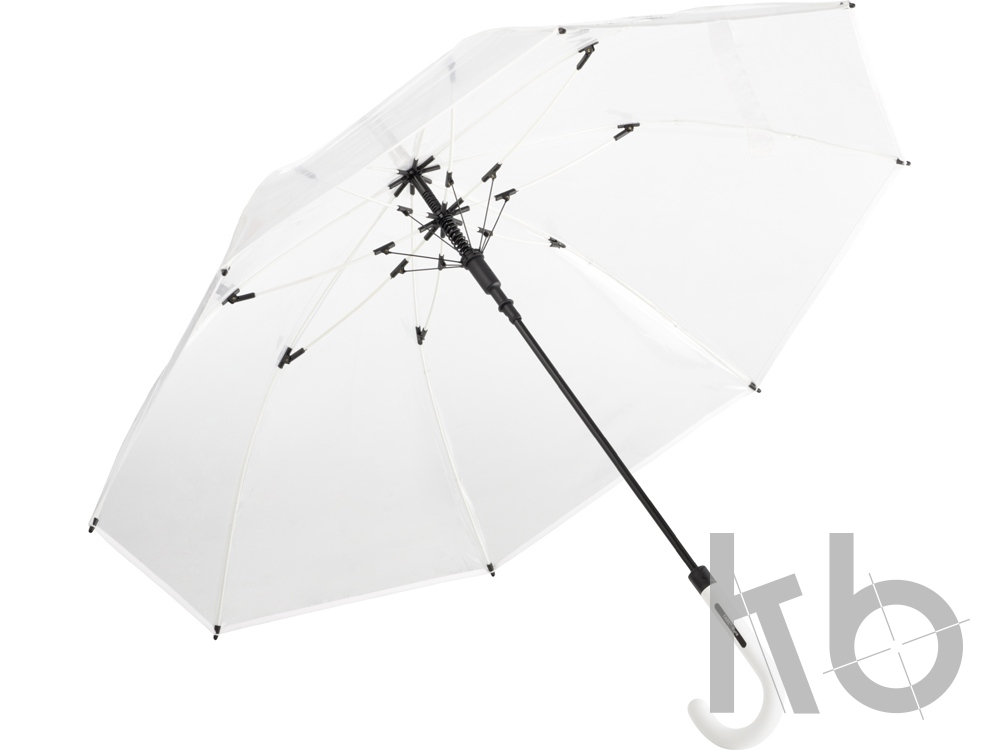 Зонт-трость «Pure» с прозрачным куполом