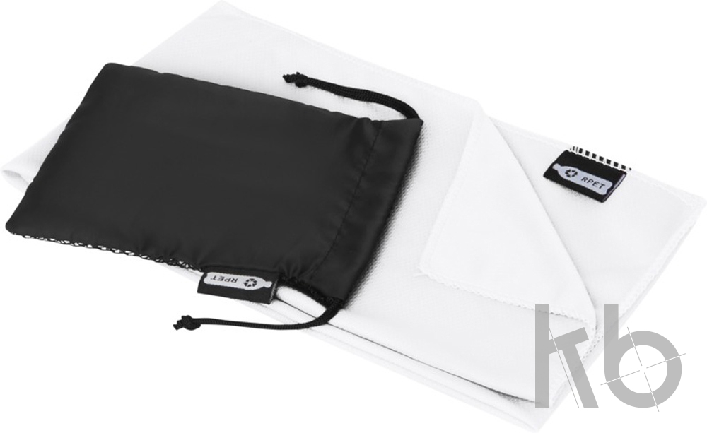 Охлаждающее полотенце «Raquel» из переработанного ПЭТ в мешочке