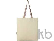 Эко-сумка «Rainbow» из переработанного хлопка с передним карманом