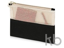 Косметичка «Mesh» хлопковая с сетчатой вставкой