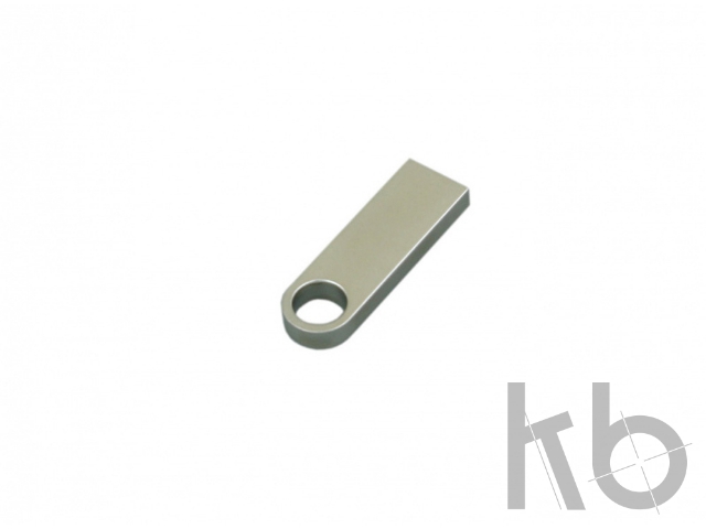 USB 2.0- флешка на 16 Гб с мини чипом, компактный дизайн с круглым отверстием