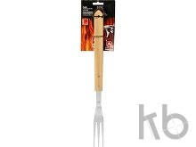 Вилка для барбекю с деревянной ручкой 