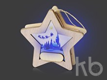 Новогодняя подвеска с подсветкой «Звезда» с индивидуальным дизайном