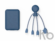 Портативное зарядное устройство «BioPack» c кабелем «Mr. Bio», 5000 mAh