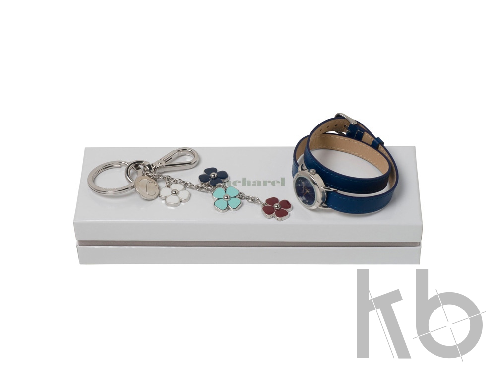 Подарочный набор Blossom: брелок, часы наручные