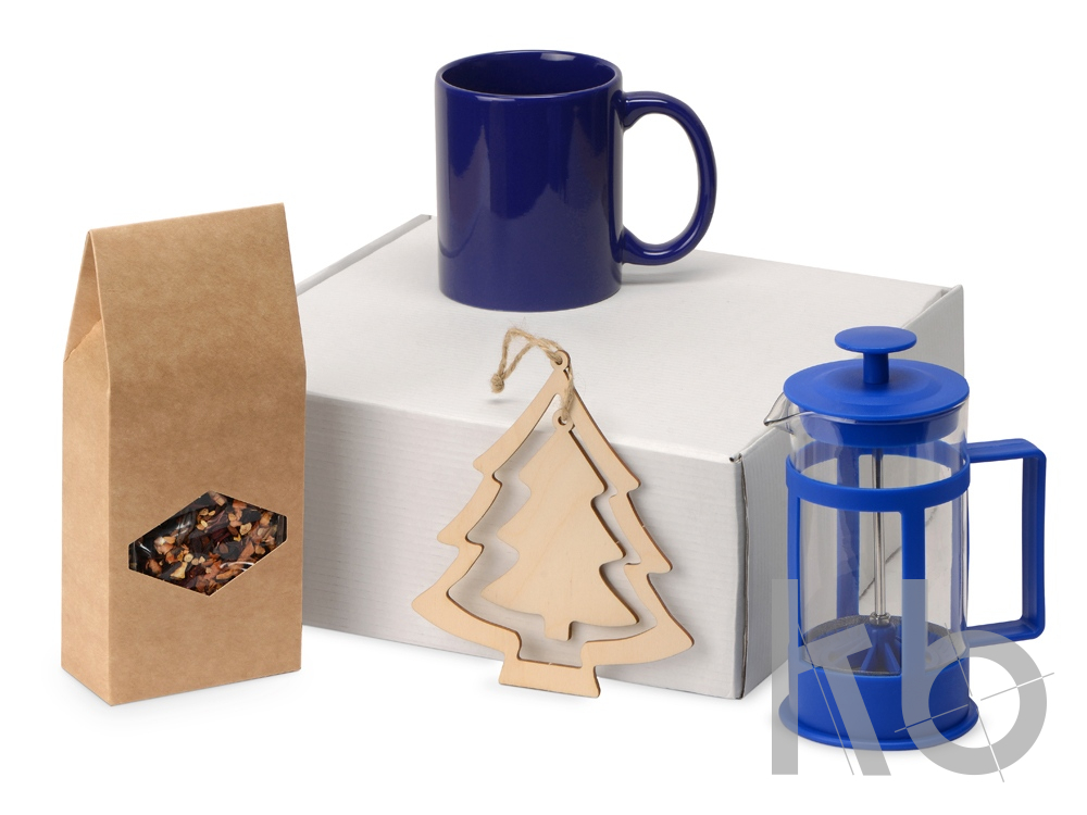 Подарочный набор с чаем, кружкой и френч-прессом «Чаепитие»