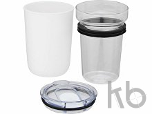 Стеклянная кружка «Bello» с внешней стенкой из переработанного пластика