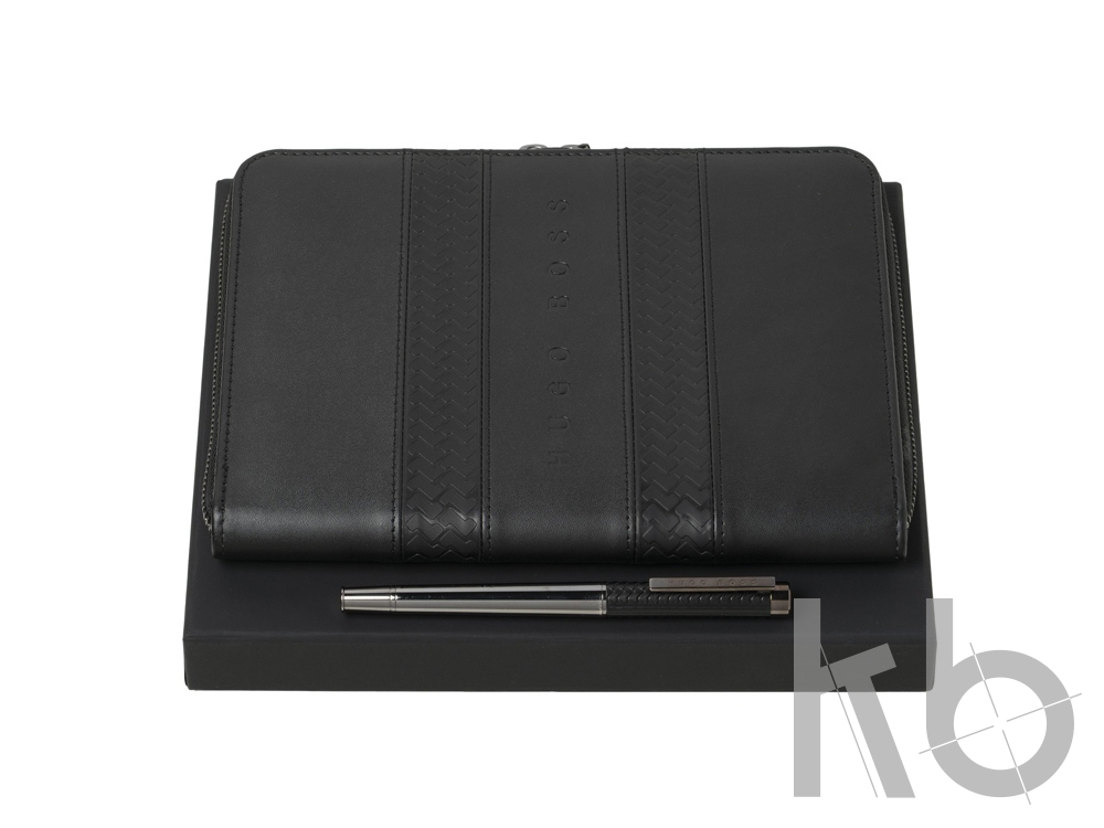 Подарочный набор: конференц-папка А5 с блокнотом, ручка-роллер