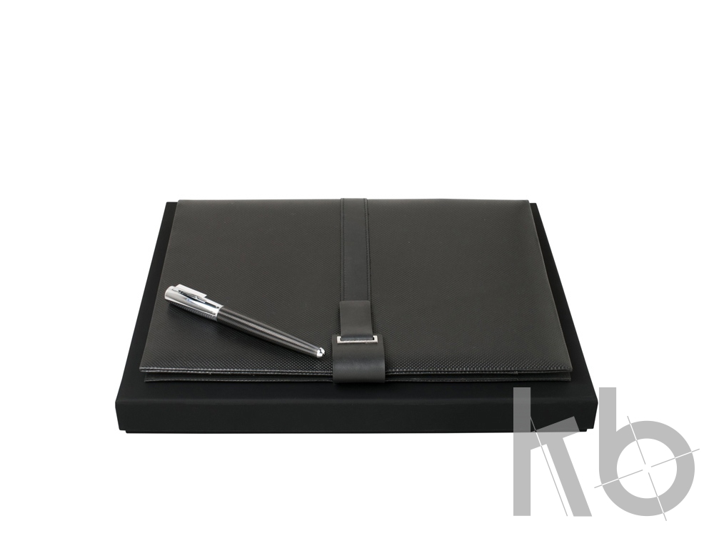 Подарочный набор: папка с бумажным блоком А4, ручка-роллер