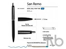 Ручка металлическая шариковая «San Remo», софт тач