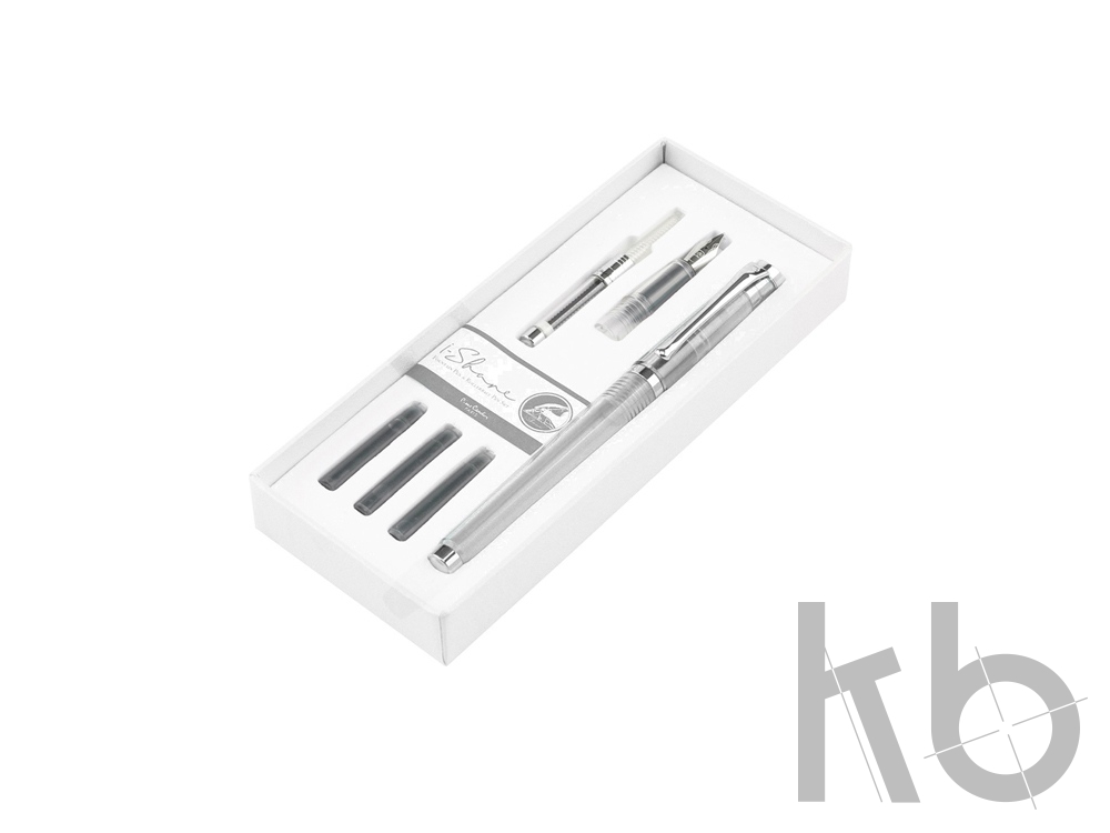 Набор «I-Share»: ручка роллер, сменная насадка с пером, чернила