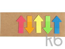 Cardboard with sticky notes