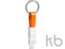 Кабель-брелок micro USB, USB-C и Lightning