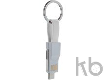 Кабель-брелок micro USB, USB-C и Lightning