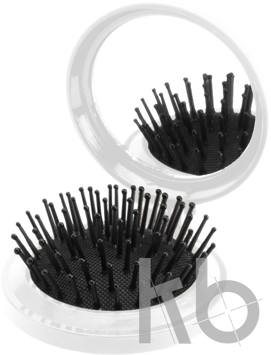mirror with hairbrush