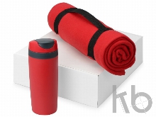 Подарочный набор Cozy с пледом и термокружкой