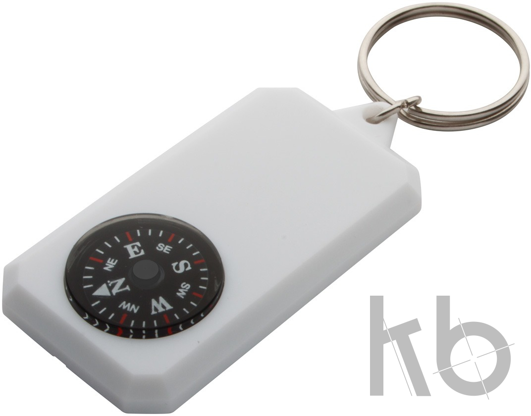 keyring with compass