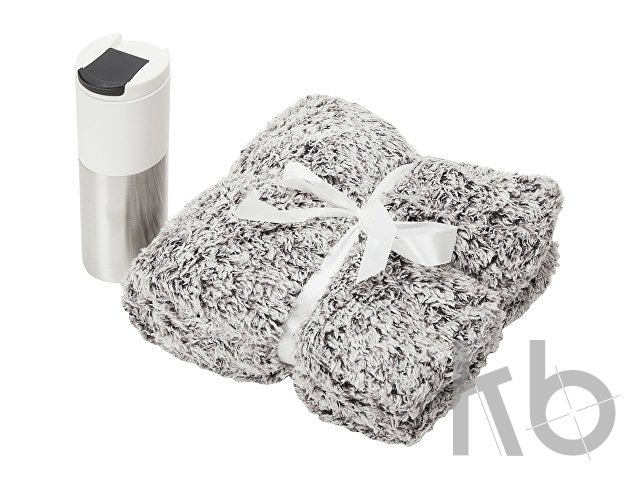 Подарочный набор «Хюгге» с пледом и термокружкой