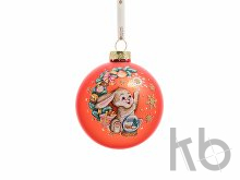 Стеклянный шар  «Зайчик»