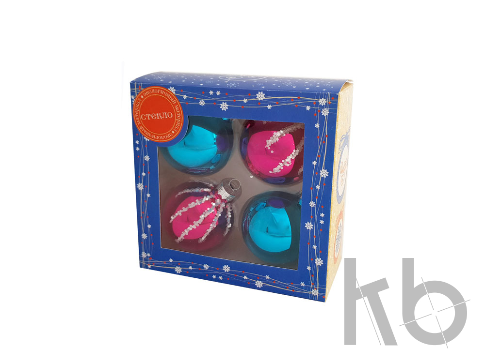 Набор ёлочных шаров «Узоры»