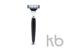 Бритвенный набор: станок MACH3, помазок, крем для бритья Bergamotto