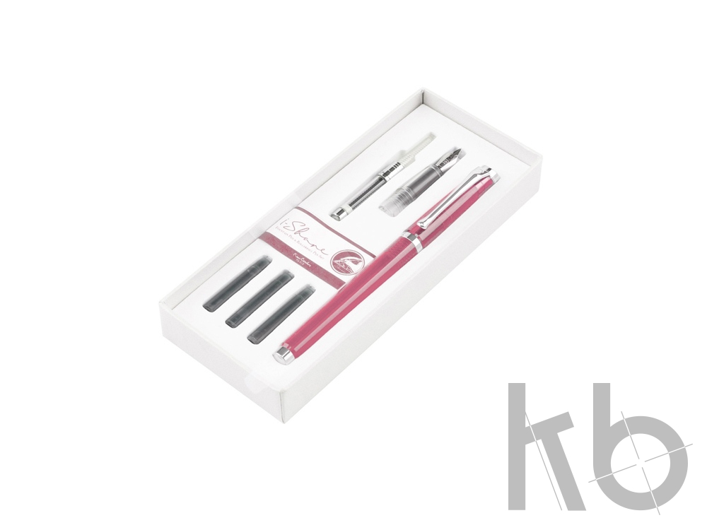 Набор «I-Share»: ручка роллер, сменная насадка с пером, чернила