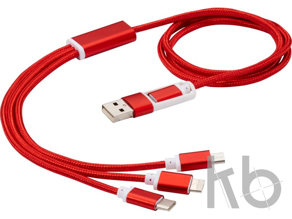 Универсальный зарядный кабель 3-в-1 с двойным входом