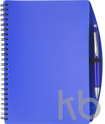 PP notebook with ballpen
