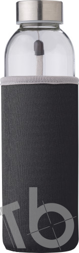 Glass bottle (500 ml) with neoprene sleeve