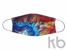 Маска для лица многоразовая с полноцветной запечаткой в крое, M-L