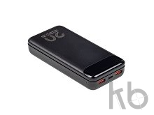 Внешний аккумулятор с дисплеем, 20000 mAh