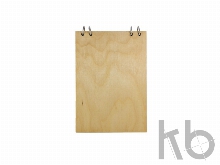 Блокнот/скетчбук А5 из Березы на разъемных кольцах