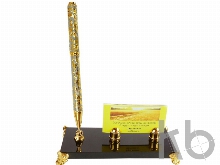 Подставка под визитки с шариковой ручкой