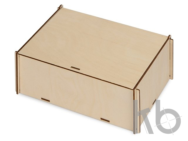 Деревянная коробка для гирлянды с наполнителем-стружкой "Ларь" Деревянная коробка с наполнителем-стружкой «Ларь»