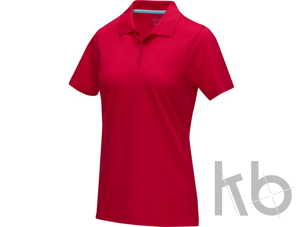 Рубашка поло «Graphite» из натуральных материалов, женская