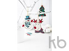 colouring Christmas tree ornaments, 3 pcs