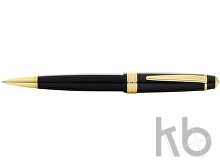 Ручка пластиковая шариковая «Bailey Light Polished Black Resin and Gold Tone»