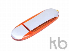 USB 2.0- флешка промо на 8 Гб овальной формы