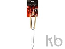 Щипцы для барбекю с деревянными ручками 