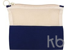 Косметичка «Mesh» хлопковая с сетчатой вставкой