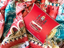 Платок «Кремль - Москва - Фаберже»