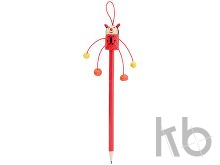 wooden pencil, ladybird