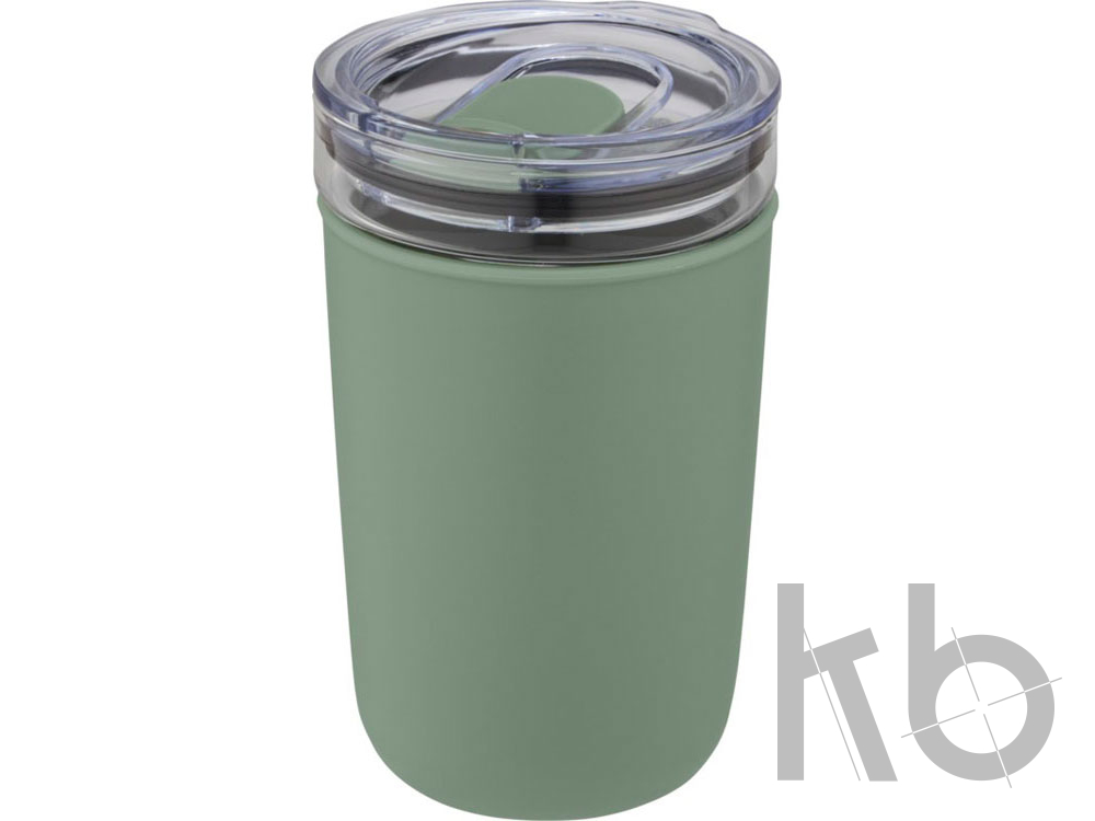 Стеклянная кружка «Bello» с внешней стенкой из переработанного пластика