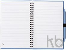 Блокнот А5 «Toledo M» с обложкой из пшеницы и пластика и шариковой ручкой