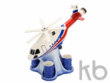 Штоф «Вертолет» с четырьмя стопками