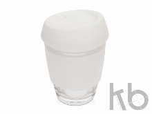 Стеклянный стакан с силиконовой крышкой и манжетой «Monday»